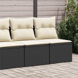 Gossi set mobilier de gradina cu perne, 4 piese poliratan/lemn acacia