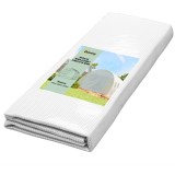 Outsunny Folie de schimb seră tunnel 12 m&sup2; 4 x 3 x 2 m PE anti-UV impermeabilă 8 ferestre + ușă &icirc;nfășurabilă cu fermoar alb | Aosom Romania