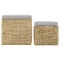 Set taburete 2 buc., iarba de mare, gri - 3