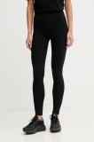 EA7 Emporio Armani colanți culoarea negru, uni, AF12484.7W000459