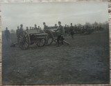 Elevi militari cu tunuri, perioada interbelica// fotografie, Romania 1900 - 1950, Portrete