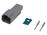 Conector Crimpat AT Tată 2 PIN pentru Cablu