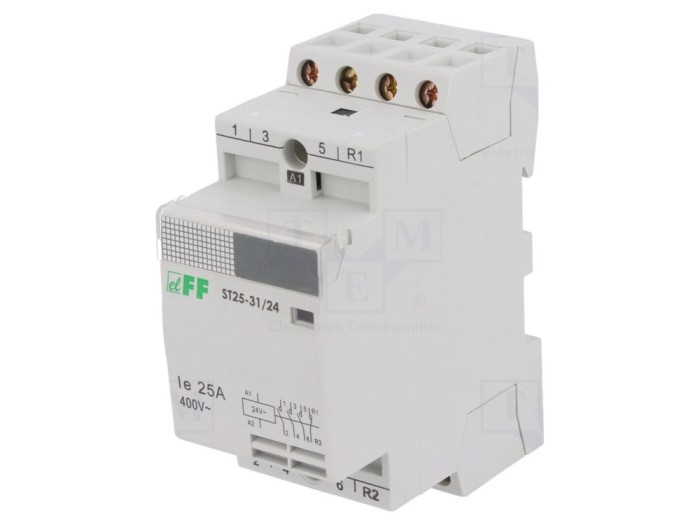 Contactor 4-poli 25A 24VAC