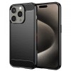 Husa pentru Apple iPhone 15 Pro Max, Techsuit, Carbon, Neagra