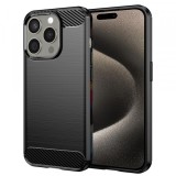 Husa pentru Apple iPhone 15 Pro Max, Techsuit, Carbon, Neagra