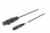 Cablu audio Mono XLR 3 pini mama - tata RCA 1.5m gri Sweex