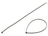 Colier de str&acirc;ngere negru poliamidă 370mm 3,6mm