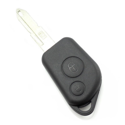 Citroen / Peugeot &amp;ndash; Carcasa cheie cu 2 butoane si suport de baterie foto