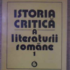 ISTORIA CRITICA A LITERATURII ROMANE VOL.1-NICOLAE MANOLESCU