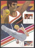 SUA 1983 - Jocurile Olimpice - Los Angeles, 4 Cartoane Filatelice, 2 Poze, Stampilat
