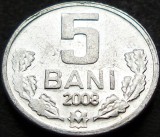 Cumpara ieftin Moneda 5 BANI - REPUBLICA MOLDOVA, anul 2008 *cod 362 B, Europa, Aluminiu