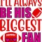 Sticker decorativ, Fotbal American, Rosu, 65 cm, 7498ST-5