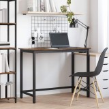 vidaXL masă Stejar fumuriu 80 x 50 x 76,5 cm Lemn ingineresc și oțel 873764