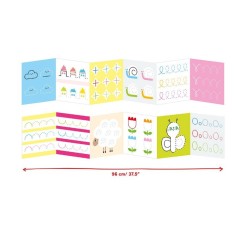 Carte de colorat si trasat linii pentru copii Banana Panda Ready To Trace Beginner Lines, imagini din natura, 23 ilustratii de trasare si colorare, 2