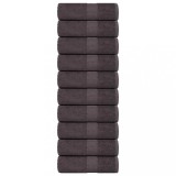 vidaXL Lavete Spălat Antracit 15x21 cm, 10 Bucăți, Bumbac 100%, Oeko-Tex - Prosoape Multifuncționale