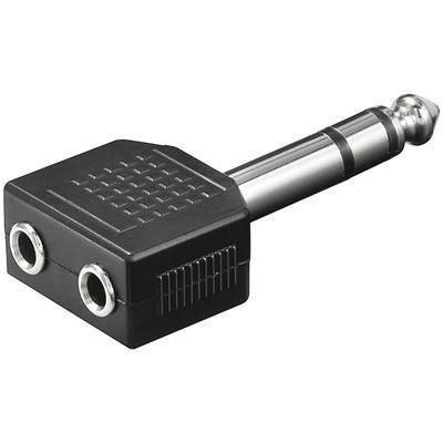 Adaptor Jack 6.35 mm la 2x 3.5 mm mama stereo Goobay foto