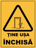 Placuta pentru usa inchisa
