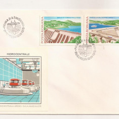 P2 Plic FDC-Prima zi a emisiunii - Hidrocentrale, necirculat 1978