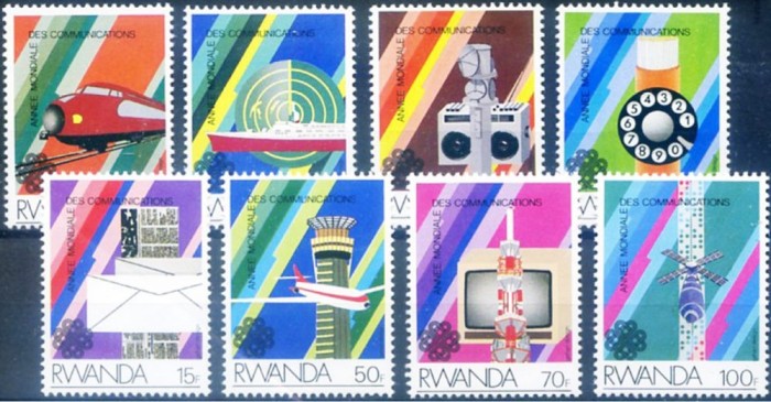 C2466 - Ruanda 1984 - Comunicatii 8v.nestampilate MNH