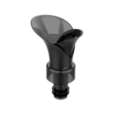 Dop pentru sticla de vin, multifunctional, 2 in 1, turnare si pastrarea vinului, plastic silicon, negru