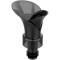 Dop pentru sticla de vin, multifunctional, 2 in 1, turnare si pastrarea vinului, plastic silicon, negru