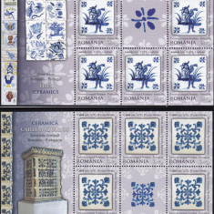 2010 LP 1869 a EMISIUNE COMUNA ROMANIA-PORTUGALIA CERAMICA SET MINICOLI 8+1 MNH