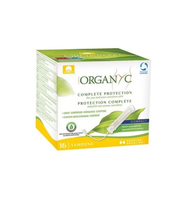 Tampoane din Bumbac Organic cu Aplicator 16 bucati Organyc foto