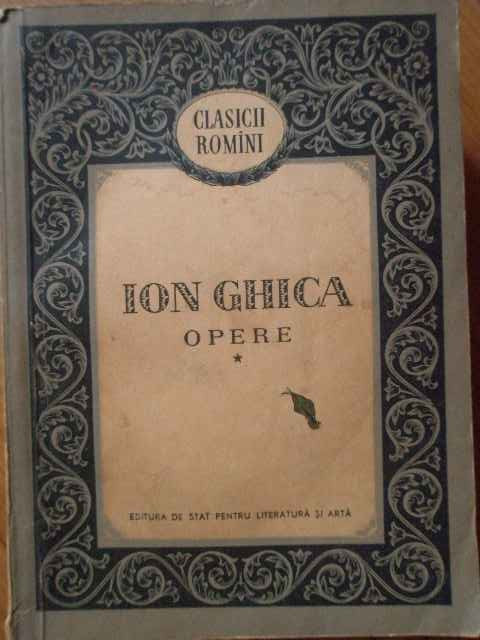 Opere 1 - Ion Ghica ,303338