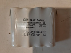 Baterie Acumulatori Ni-Cd 4,8V 600mAh foto