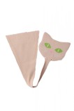 GS1071-152 Chilot invizibil, fara benzi pe lateral, cu model pisicuta, M, XL