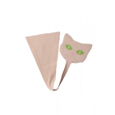 GS1071-152 Chilot invizibil, fara benzi pe lateral, cu model pisicuta