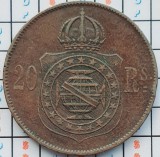 Brazilia 20 R&eacute;is - Pedro II 1869 - km 474 - A033