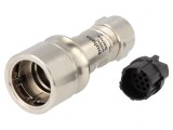 Conector circular mufă tată 16 pini fără contacte pe cablu