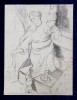 Desen Aurel Vlad, Taranca cu Furca, 25x19cm, Creion pe Hartie