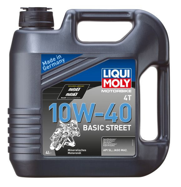 (PL) 4T 4T Liqui Moly Basic Street SAE 10W40 4L SM JASO MA-2 MINERAL MINERAL