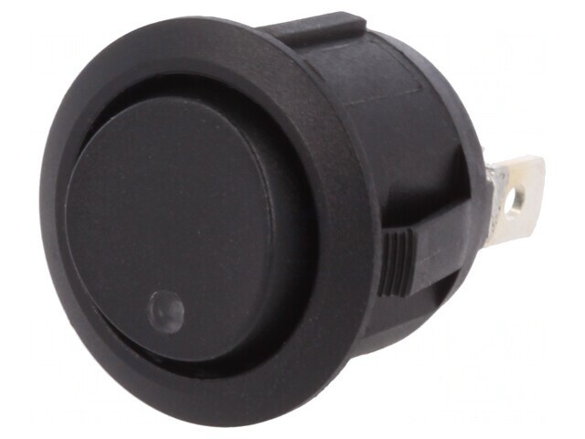 Rocker Switch SP3T ON-OFF-ON 20A 14VDC Black LED