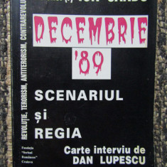 DECEMBRIE '89 SCENARIUL SI REGIA - ION SANDU - Carte interviu de Dan LUPESCU