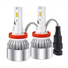 Kit 2 led-uri auto H11 C6, 48 W, 6000K, 3800 lm foto