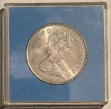25 NEW PENCE, QUEEN ELIZABETH II/ 80-a ANIVERSARE,4aug.1980/Cu-Ni/28,28g./38 mm., Europa