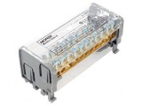 Bloc de distribu&Aring;&pound;ie cu 22 borne: 2 piste gri 1kV