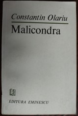 CONSTANTIN OLARIU - MALICONDRA (VERSURI) [editia princeps, 1983]