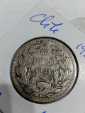 Monedă argint Chile, America Centrala si de Sud