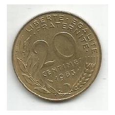 No(4) moneda - Franta - 20 Centimes 1983