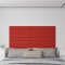Panouri perete 12 buc. bordo 90x15 cm, piele ecologică, 1,62 m&sup2;