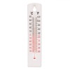 Termometru de Perete Alb 20cm -50+50&deg;C/-60+120&deg;F, Plastic, Afișaj Dublu Celsius/Fahrenheit, Interior, Durabil