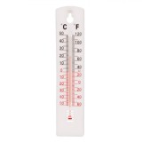 Termometru de Perete, Model Alb, Lungime 20cm, Afișaj C/F, Interval -50+50░C/-60+120░F, Oem