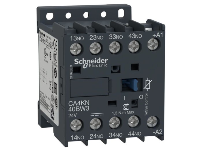 Contactor 4P NO 24VDC 10A DIN