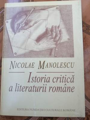 Nicolae Manolescu - Istoria critica a literaturii romane (volumul 1) 1997 foto