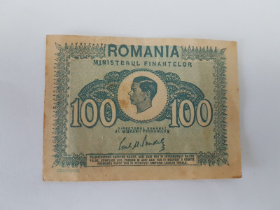 Romania 100 Lei 1945 stare excelenta foto