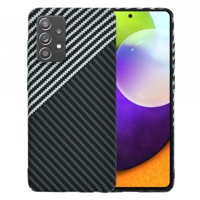 Husa pentru Samsung Galaxy A52s 5G A528 / A52 5G A526 / A52 A525, Techsuit, Carbonite FiberShell, Gri foto